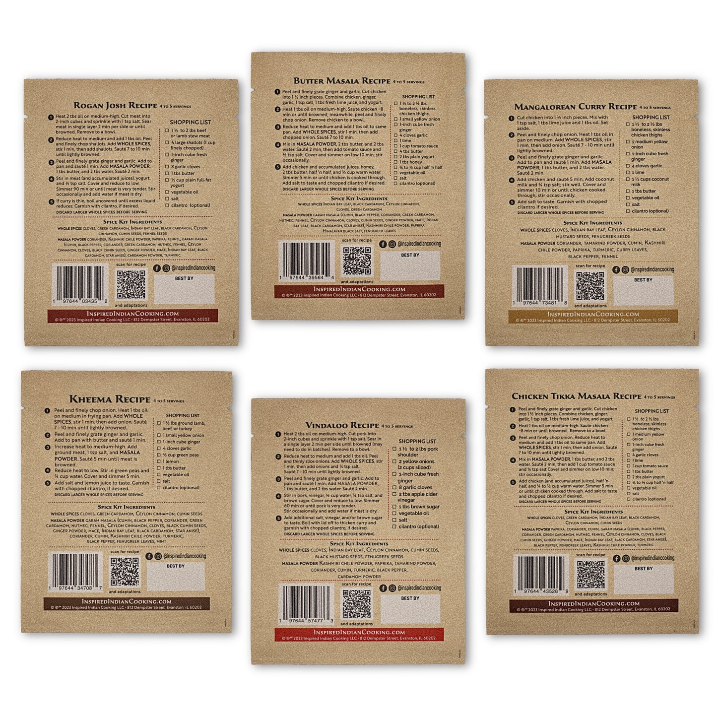 Omnivore 6-Kit Variety Package back print 