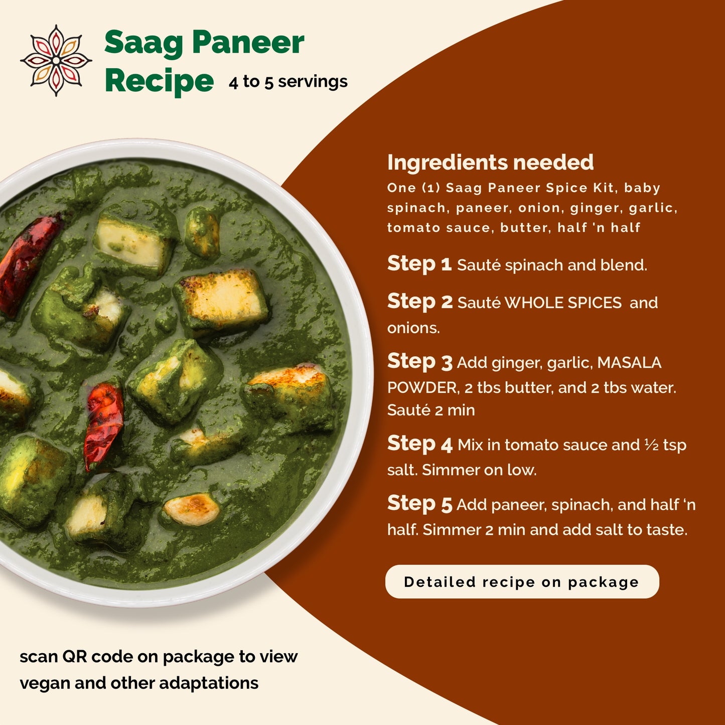 Saag Paneer Recipe