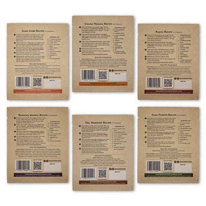 Vegetarian 6-Kit Variety back Package